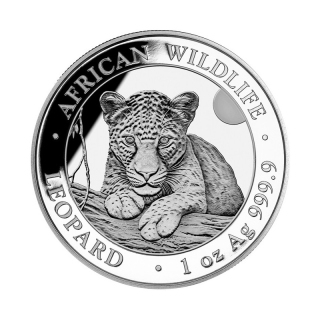 Silver African Wildlife Leopard 2025 1 oz