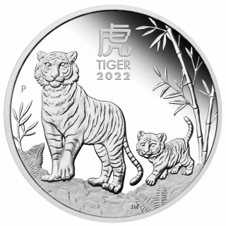 1kg Silver Lunár 2022 Tiger